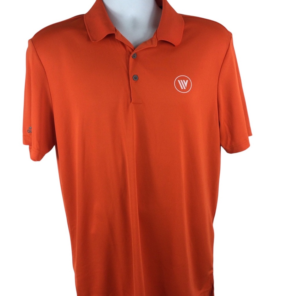 Adidas Vibrant Orange Polo Golf Shirt, Medium,‎ NWT